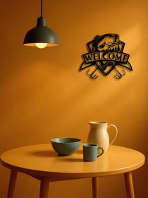 1pc Christian Metal Wall Art Decor,Scripture Verse Wall Hanging For Home &Office (Option: Look at the picture)