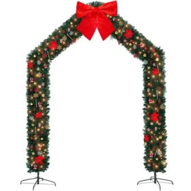 Christmas Artificial Tree Archway Decoration, Realistic PVC Holiday Tree Arch Frame For Outdoor Indoor Room Festival Party Wedding Garden, Roof T (Option: Default title)
