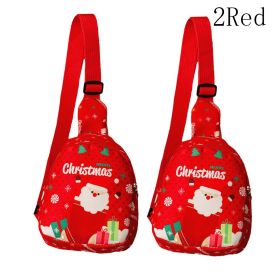 Christmas Purse Cute Sling Backpack (Option: Red Heart)