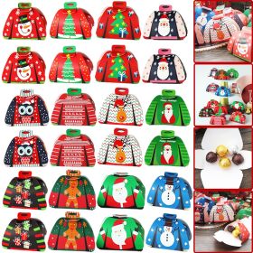 24PCS Christmas 3D Sweater Candy Boxes (Option: W13254276)
