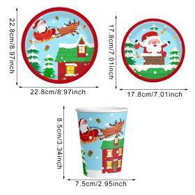 Christmas Paper Cup And Plate Set (Option: W13254267)