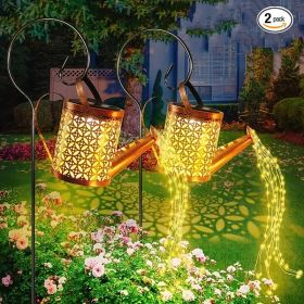 2PCS LED Watering Can Solar Light Strings, Solar Lights Outdoor Decorative Lamp, Solar Lantern Outd (Option: 2Pack Watering Can Light)