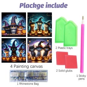 4 Pack Halloween Diamond Kit (Option: W13688158)