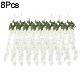 8 Artificial Lilac Vines (Option: W13525781)