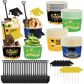24Pcs Graduation Party Ice Cream Cups (Option: W13554320)