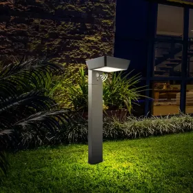 Solar Pathway Lights Outdoor LED Landscape Path Light With Dusk To Dawn Photocell Motion Sensor 1985 (Option: Black)
