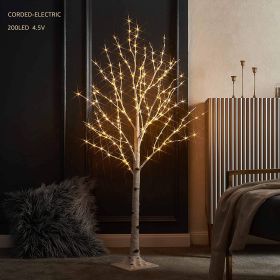 Nordic-style Birch Tree LED Decorative Light, Holiday Ambient Light, Artificial Tree Trunk Design, A Must-have Warm And Cozy Holiday Decoration F (Option: 1PC)