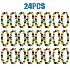 24 Pcs Colorful Hawaiian Leis (Option: W13627223)