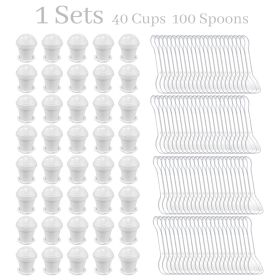 40 Pcs Flowerpot Dessert Cup (Option: W13554305)