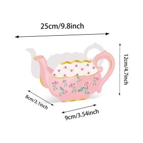 24 Pieces Tea Party Decorations Flower Boxes Spring Theme Princess Party Centerpiece Decorations 4 Style Cute Teapot Shape DIY Flower Box For Bir (Option: 24 Pieces)