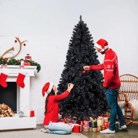 7.5 FT Pre-lit Artificial Christmas Tree, Hinged Xmas Pine Tree With 1350 Branch Tips, 400 Lights And Remote Control For Holiday Party Office Hom (Option: Default title)