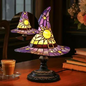 Witch Hat Lamp, Spooky Fun For Small Witches, Handmade Witch Hat Shaped Decoration For Bedroom Party Decorations(Purple) (Option: Purple)