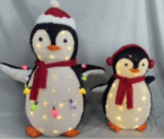 Penguin Outdoor Courtyard Decoration (Option: Red)