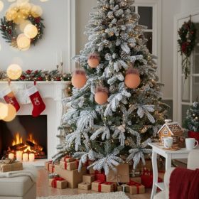 4PCS Set  Christmas Ball Ornaments Glass Hanging Balls For Holiday Tree Decor Shiny Xmas Party Decorations FBA Shipment (Option: Default title)