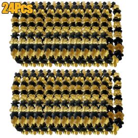 24 Pieces Black Golden Flower Leis Exquisite Artificial Flowers Neck Loop (Option: W13471061)