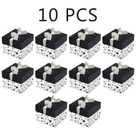 10 Pack Black White Gift Boxes (Option: W13843962)