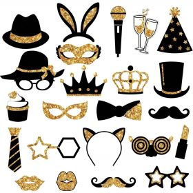 24 Pieces Party Photo Booth Props (Option: W13627250)